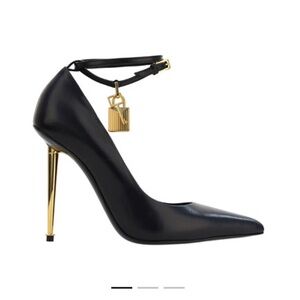Tom Ford Padlock-Detailed Pointed-Toe Pumps
